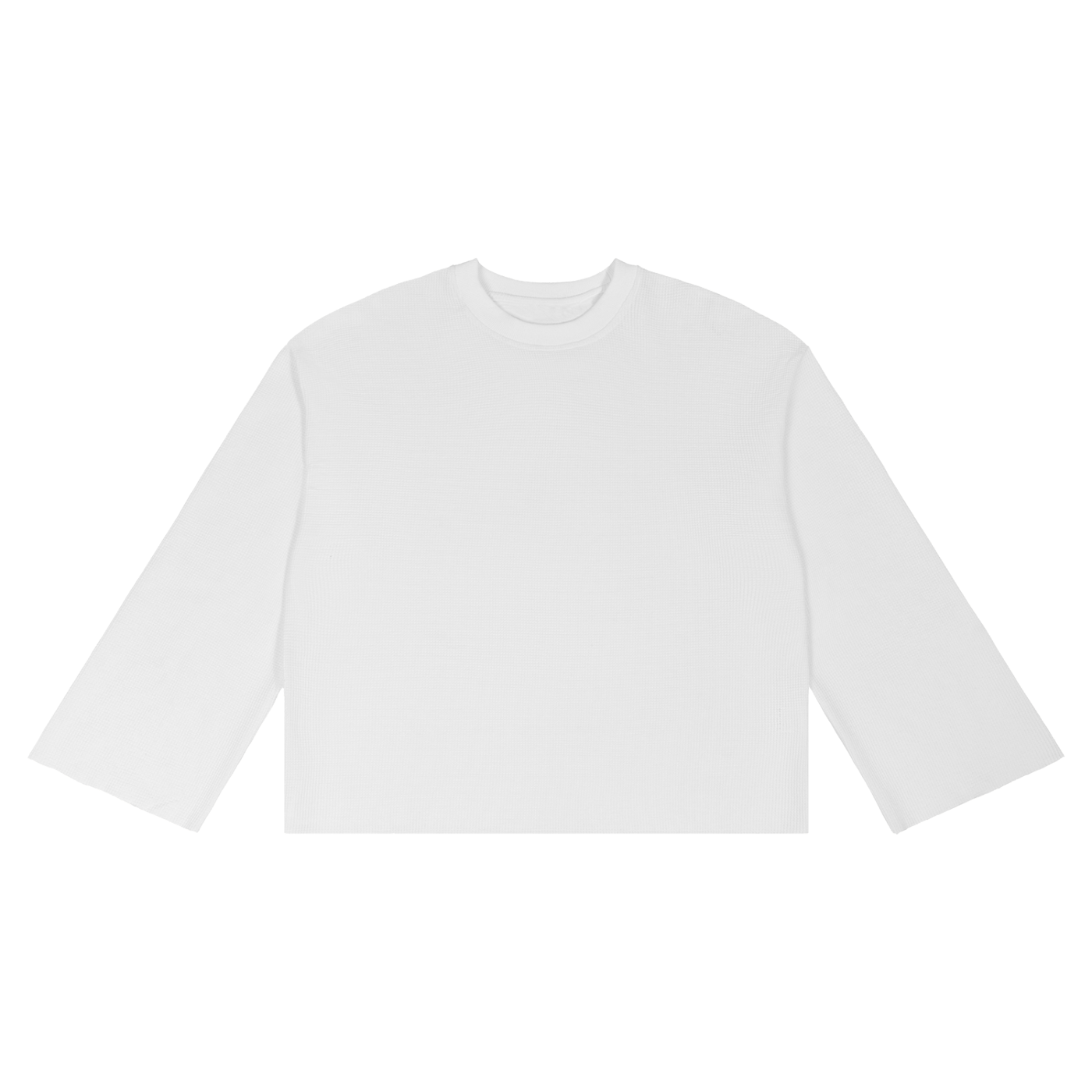 BLANK Unisex Waffle Raw Edge T-Shirt