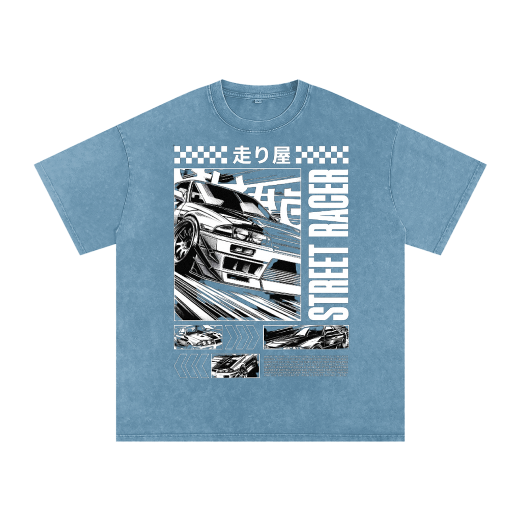 Street racer Acid Wash Oversize T-Shirt
