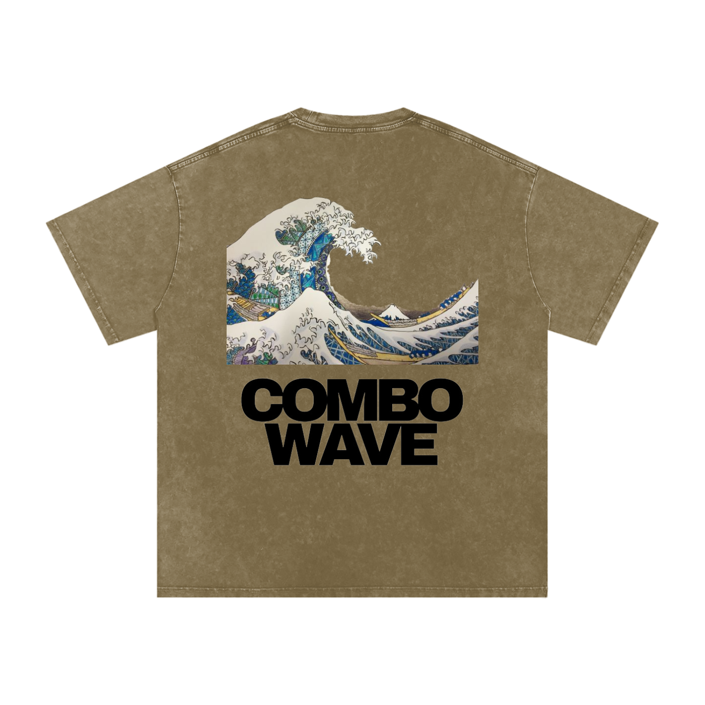 Combo Wave - Snow Washed Oversized Cotton T-Shirt