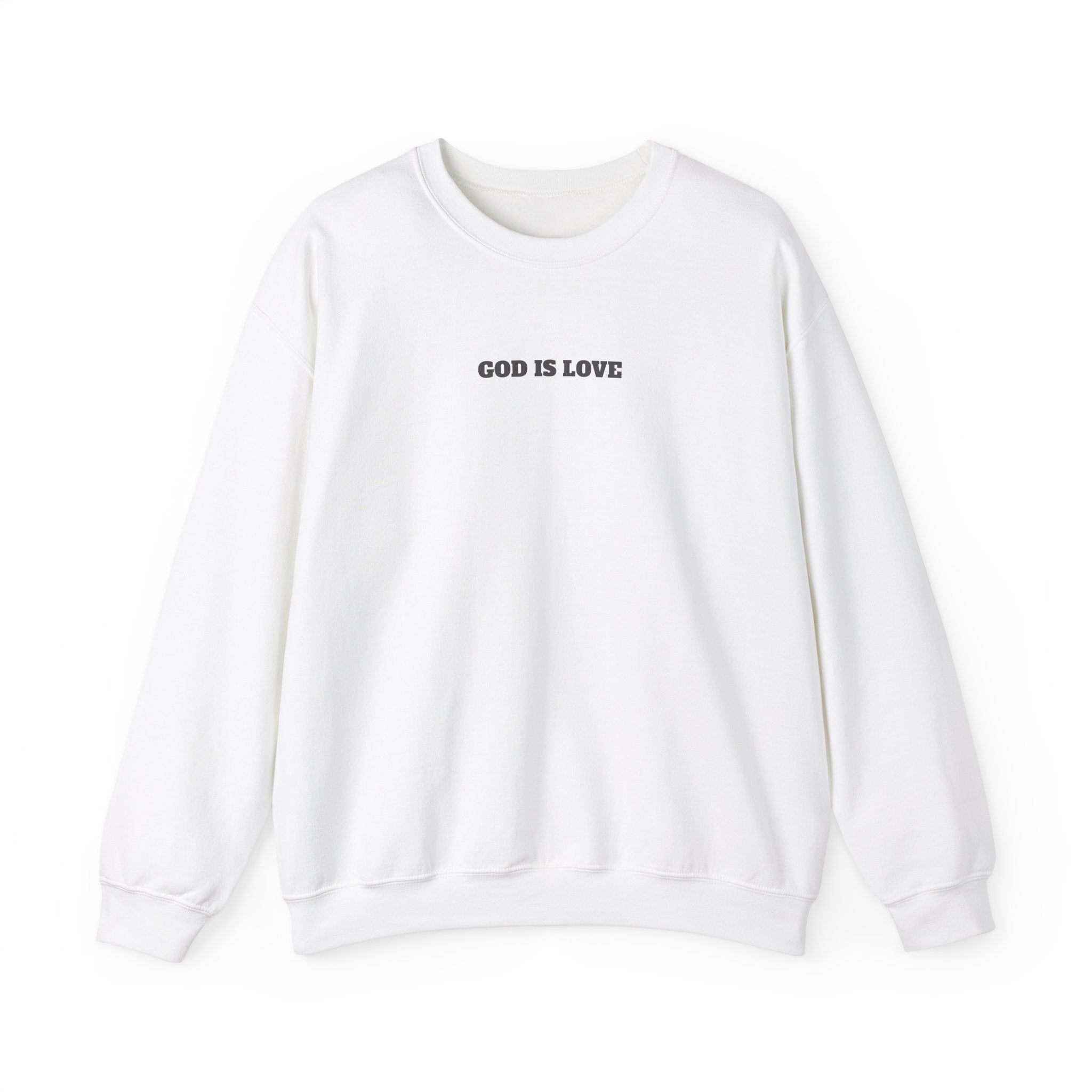 GOD is Love Unisex Crewneck Sweatshirt - "God is Love" Inspirational Apparel