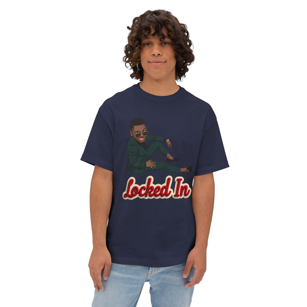 Locked In T‑Shirt By Ini — Motivational Graphic Tee with 'Locked In' Text