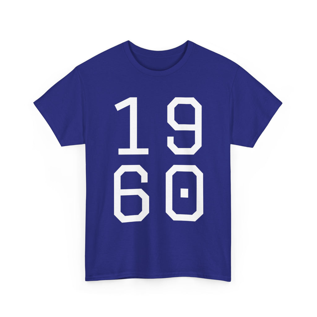 Vintage 1960 Unisex Heavy Cotton Tee - Retro Style T-Shirt