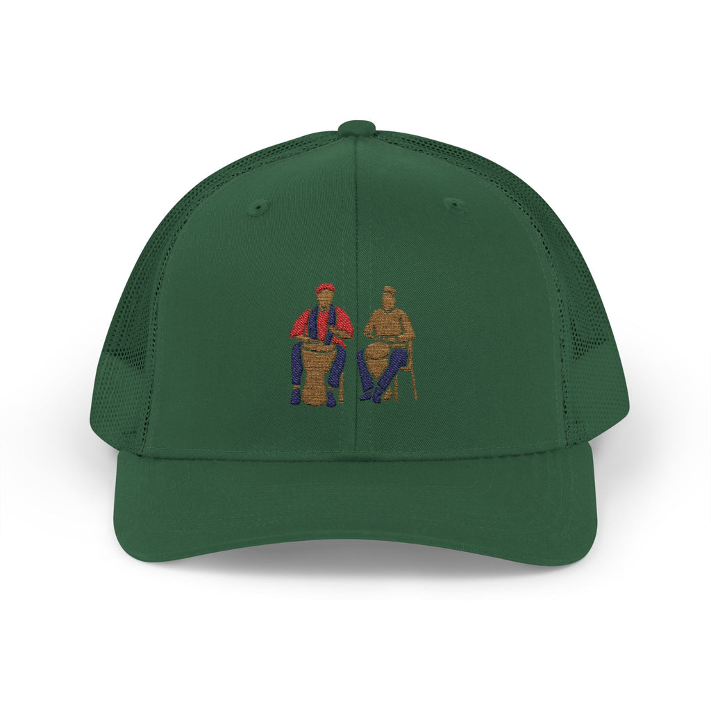 Cultural Drummers Snapback Trucker Cap - Stylish & Fun Hat for Music Lovers