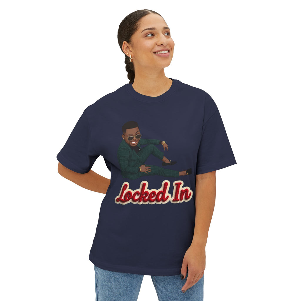 Locked In T‑Shirt By Ini — Motivational Graphic Tee with 'Locked In' Text