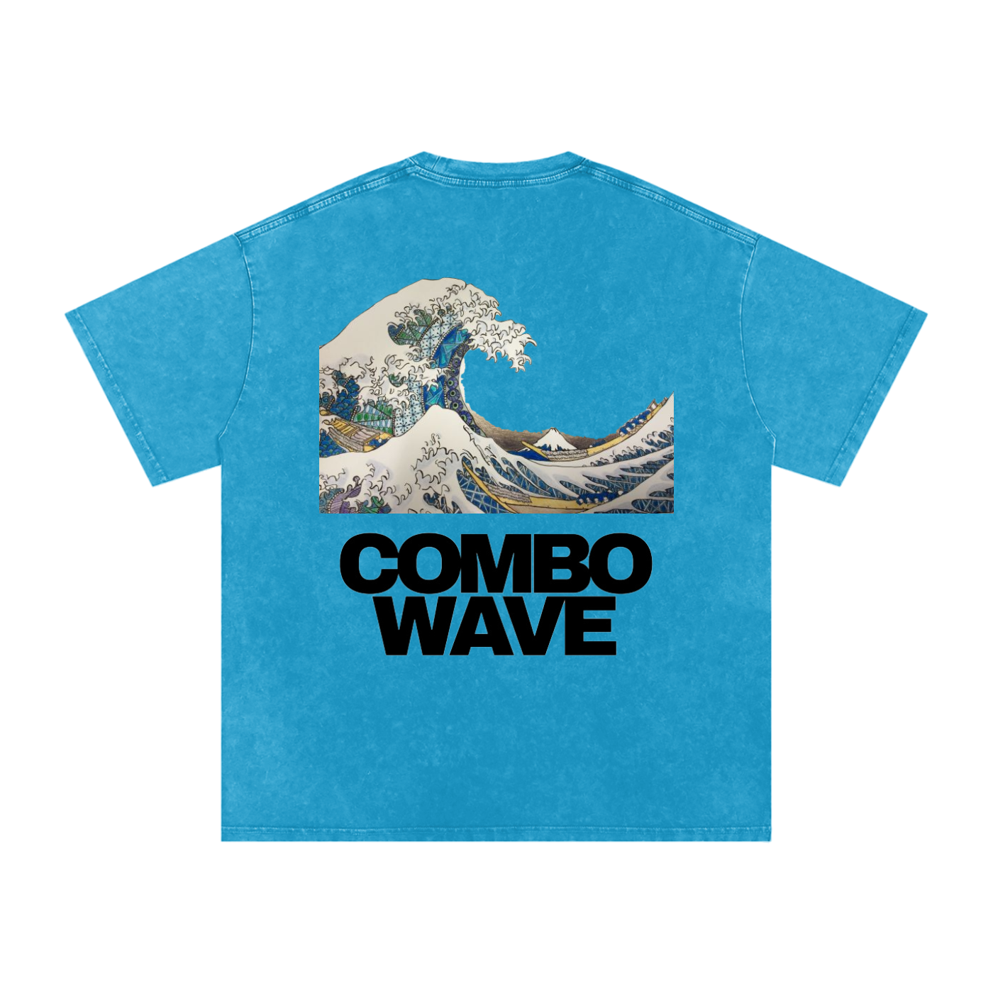 Combo Wave - Snow Washed Oversized Cotton T-Shirt