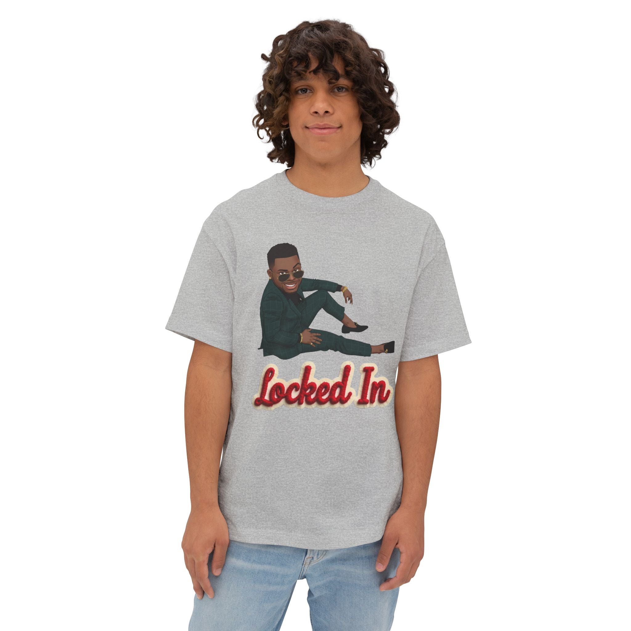 Locked In T‑Shirt By Ini — Motivational Graphic Tee with 'Locked In' Text