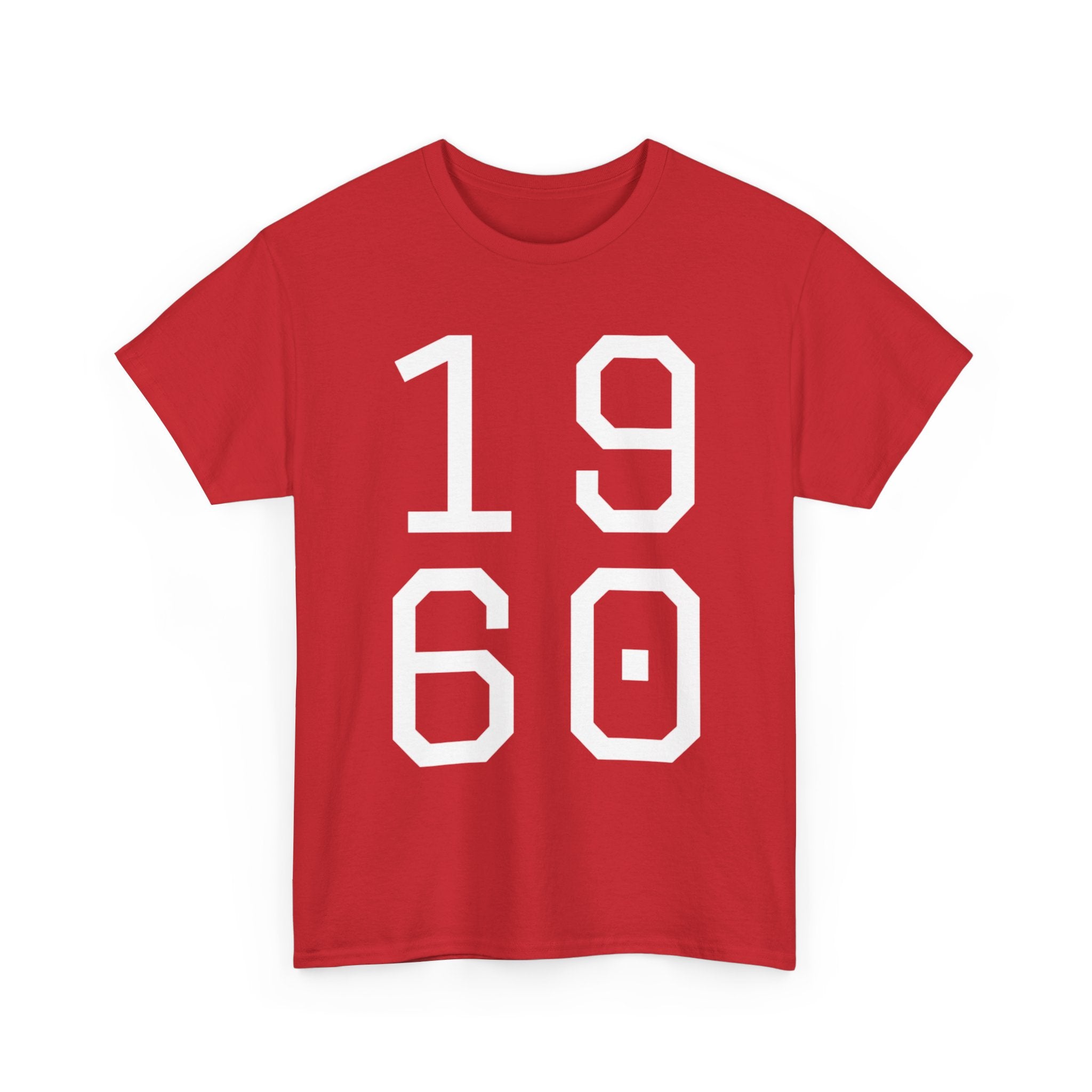 Vintage 1960 Unisex Heavy Cotton Tee - Retro Style T-Shirt