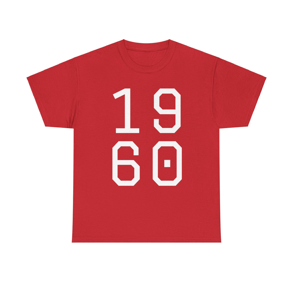 Vintage 1960 Unisex Heavy Cotton Tee - Retro Style T-Shirt