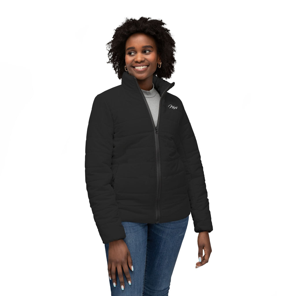 Nbfl Women’s Puffer Jacket — Minimal 'Frosted Essentials' Insulated Winter Coat