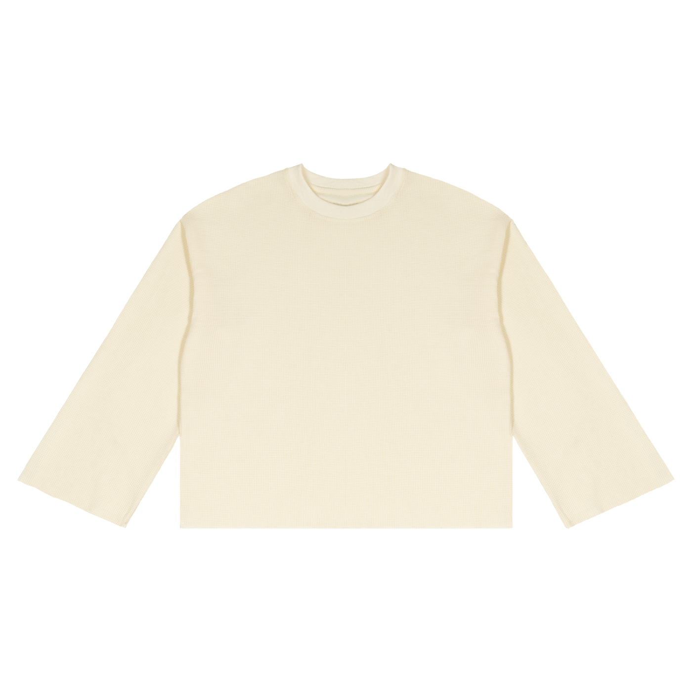 BLANK Unisex Waffle Raw Edge T-Shirt