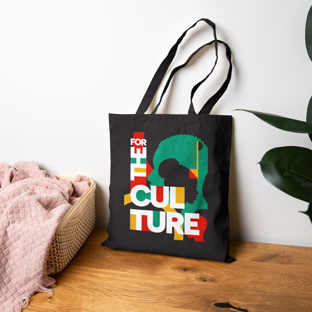 Cotton Canvas Tote Bag for the Culture
