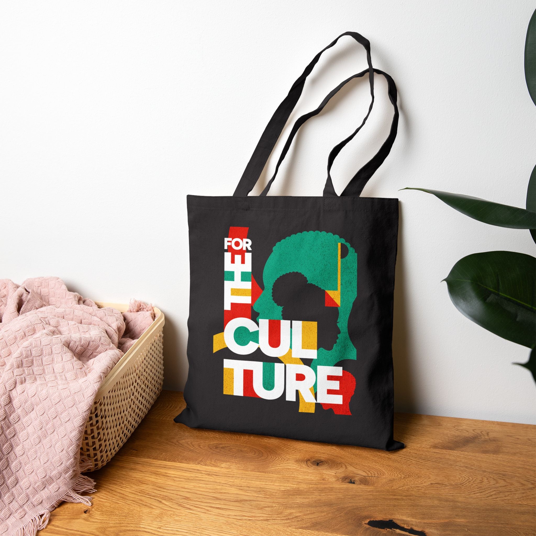 Cotton Canvas Tote Bag for the Culture