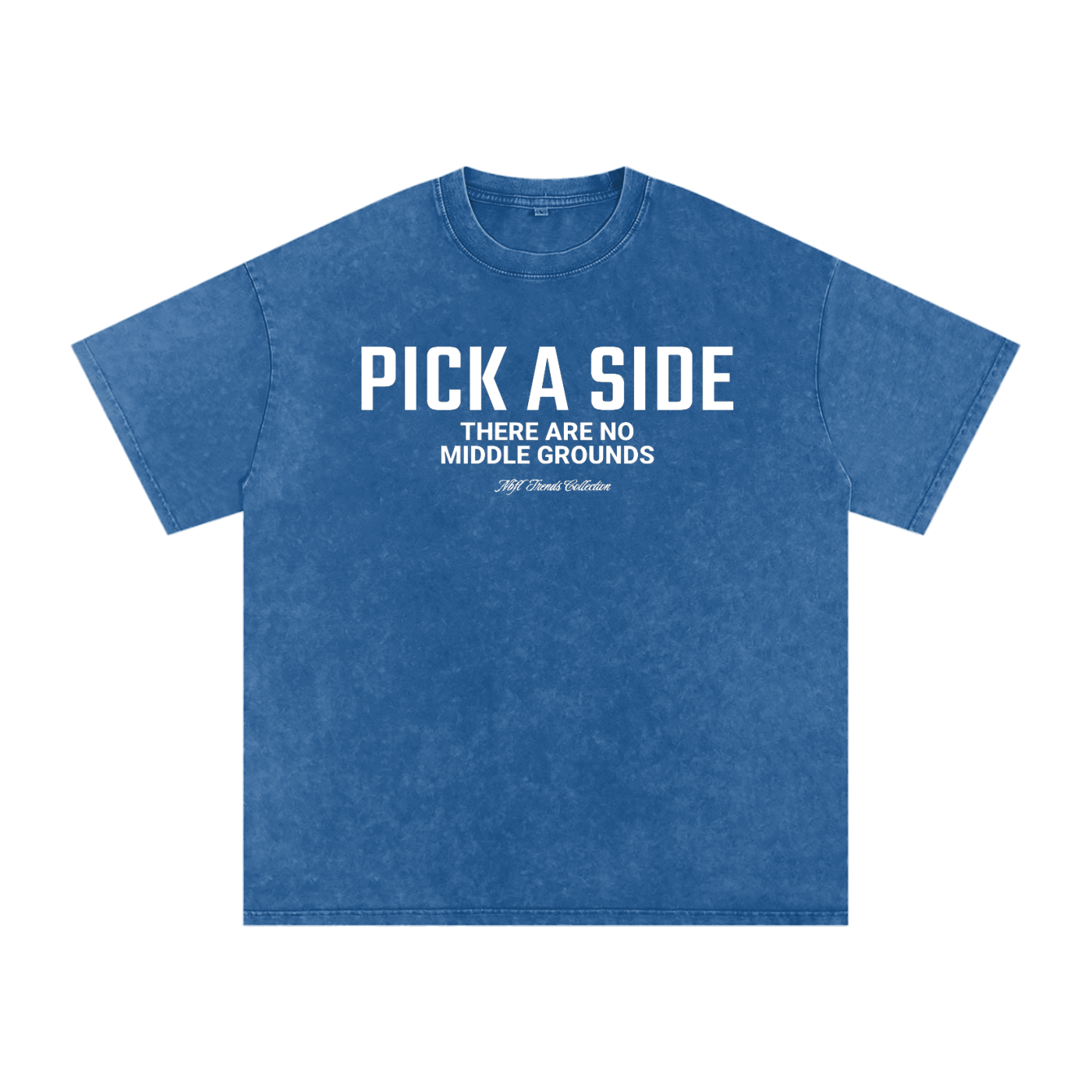 PICK A SIDE Acid Wash Oversize T-Shirt