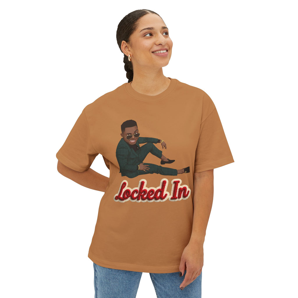 Locked In T‑Shirt By Ini — Motivational Graphic Tee with 'Locked In' Text