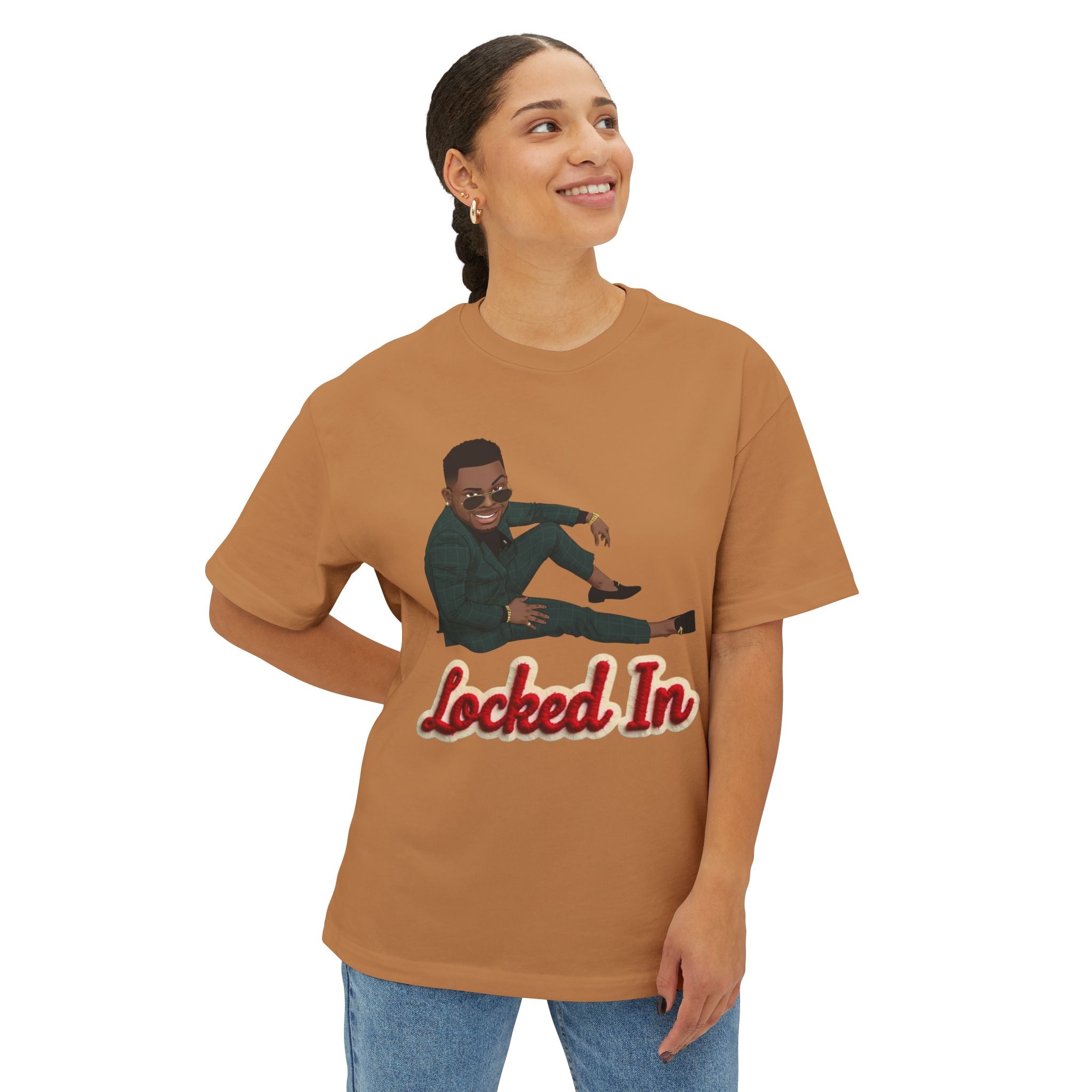 Locked In T‑Shirt By Ini — Motivational Graphic Tee with 'Locked In' Text
