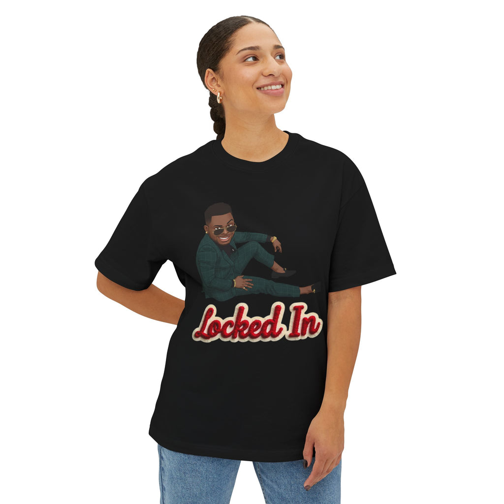 Locked In T‑Shirt By Ini — Motivational Graphic Tee with 'Locked In' Text