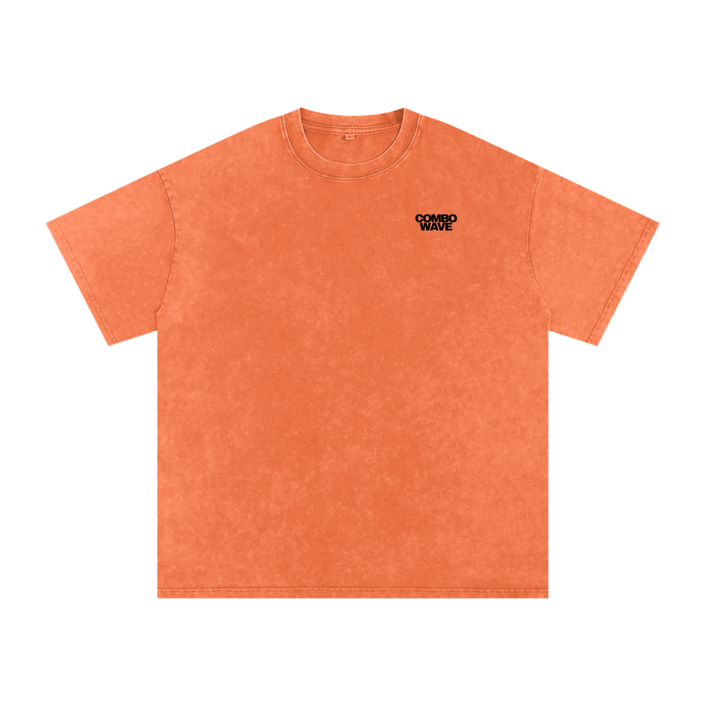 Combo Wave - Snow Washed Oversized Cotton T-Shirt