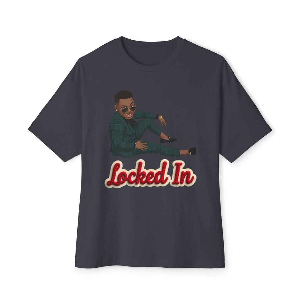 Locked In T‑Shirt By Ini — Motivational Graphic Tee with 'Locked In' Text