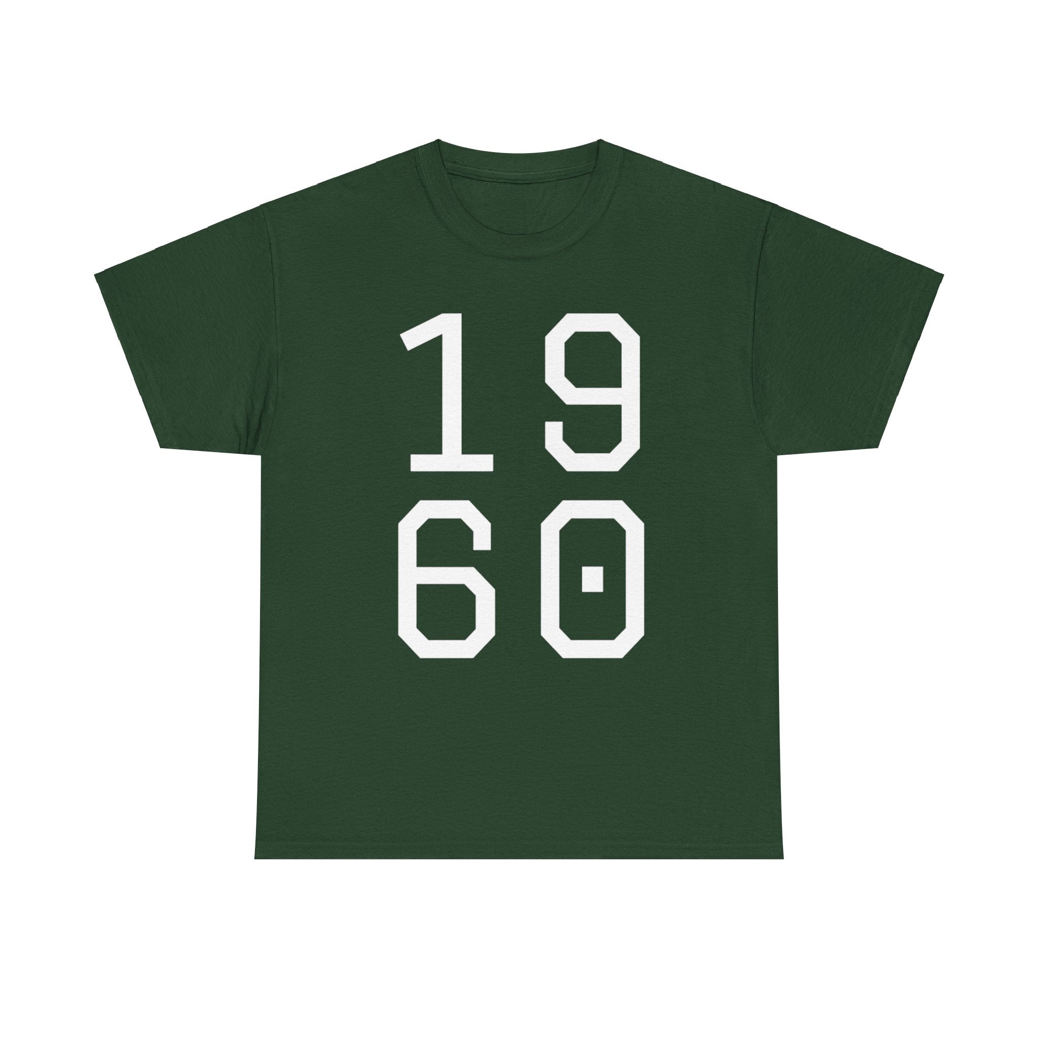 Vintage 1960 Unisex Heavy Cotton Tee - Retro Style T-Shirt