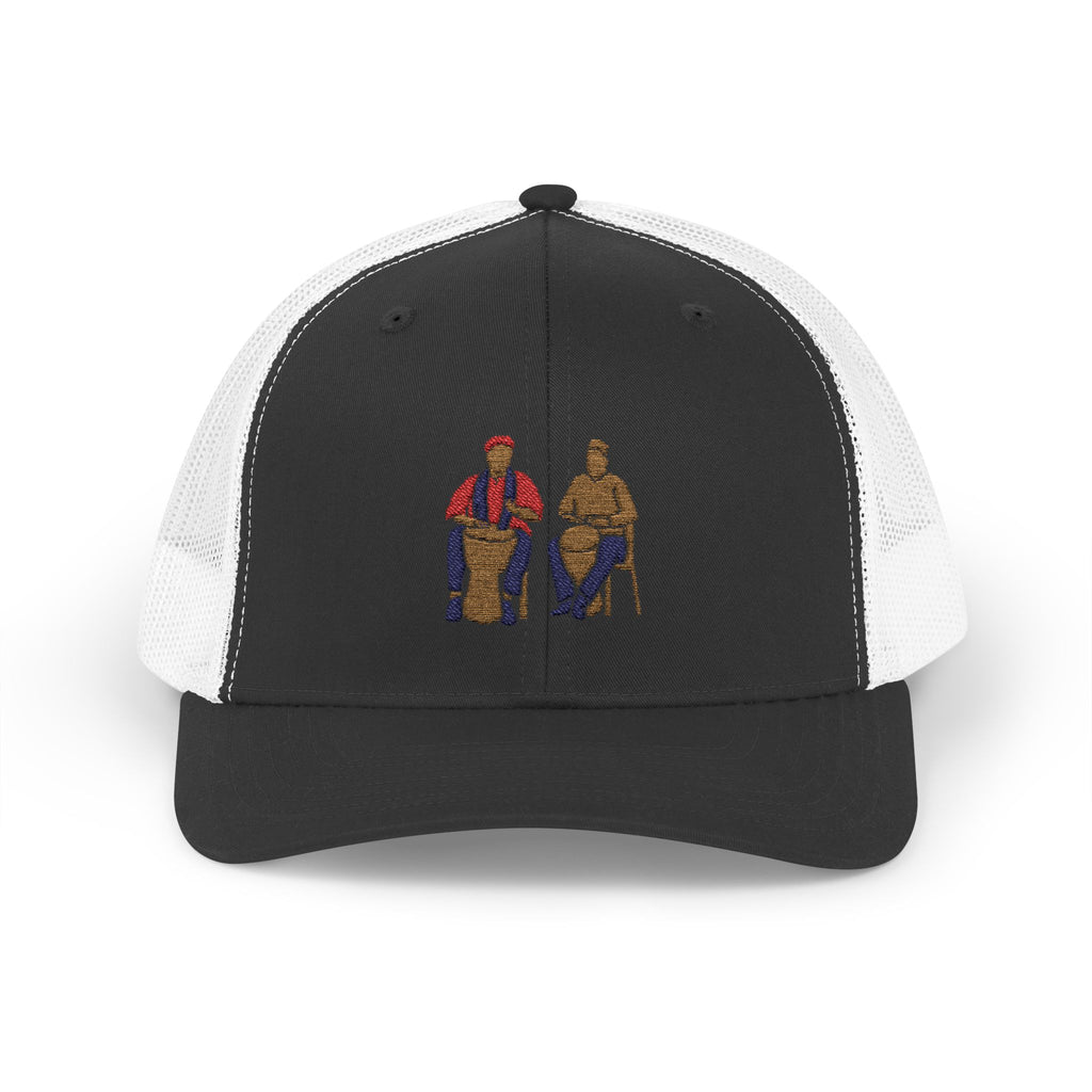 Cultural Drummers Snapback Trucker Cap - Stylish & Fun Hat for Music Lovers