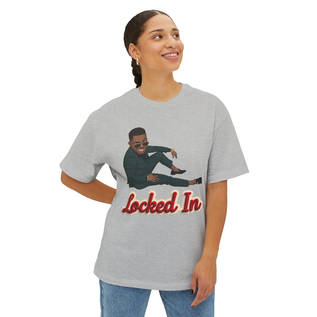 Locked In T‑Shirt By Ini — Motivational Graphic Tee with 'Locked In' Text