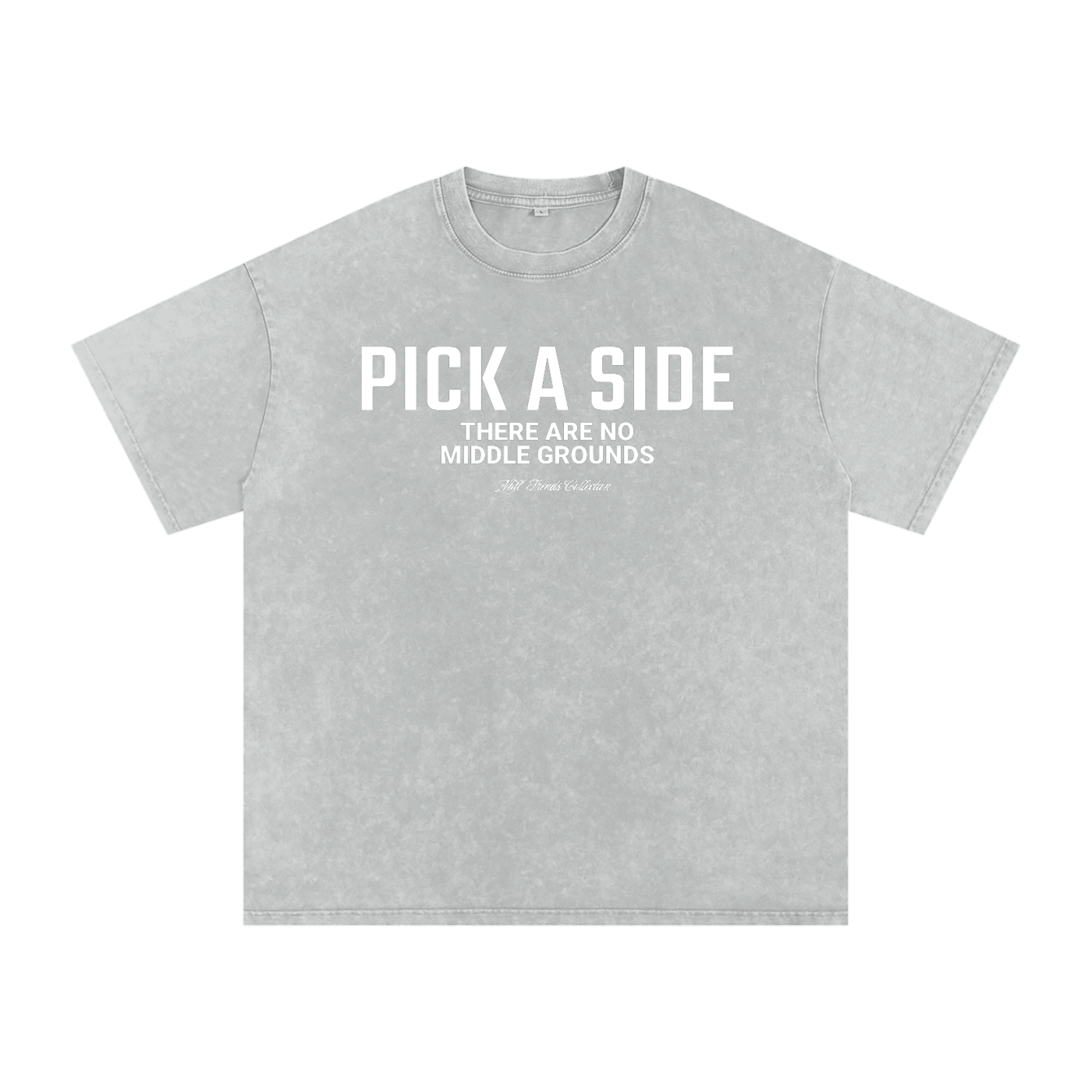 PICK A SIDE Acid Wash Oversize T-Shirt