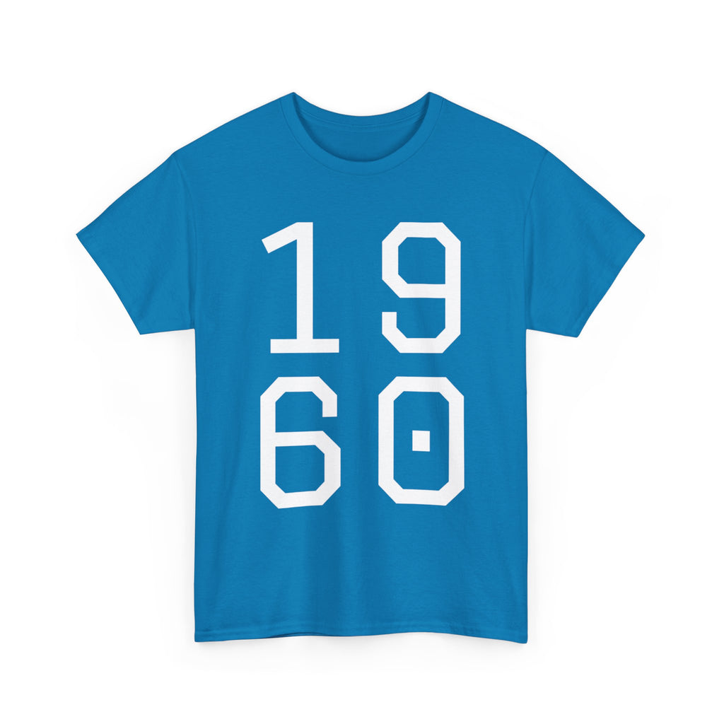 Vintage 1960 Unisex Heavy Cotton Tee - Retro Style T-Shirt