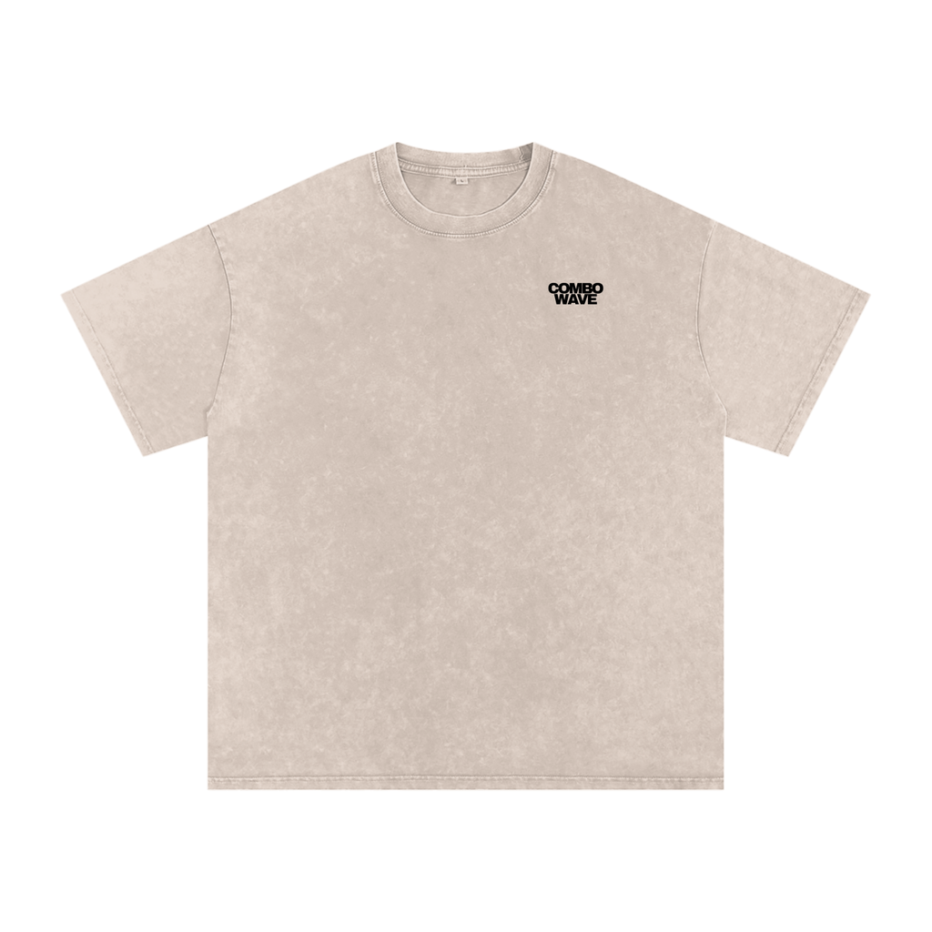 Combo Wave - Snow Washed Oversized Cotton T-Shirt