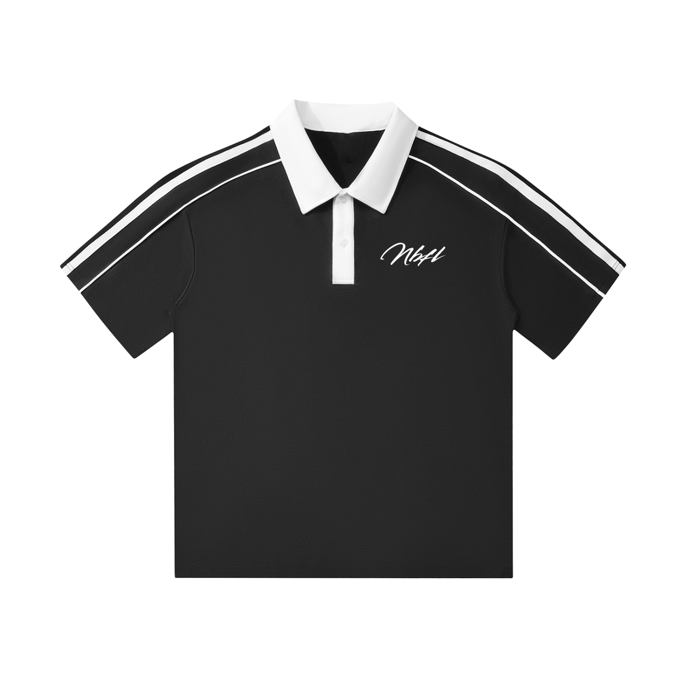 NBFL Contrast Collar Short-Sleeve Polo Shirt