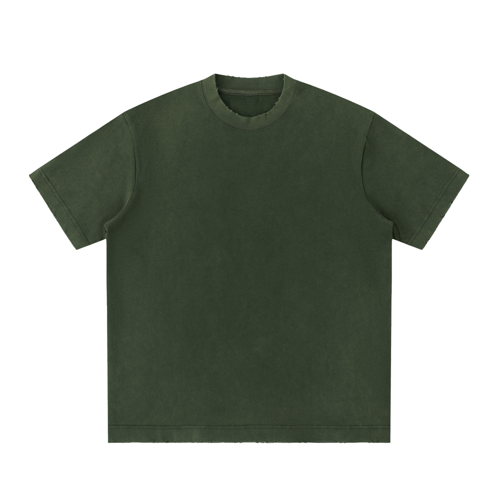 BLANK Heavyweight Vintage Washed Frayed T-Shirt