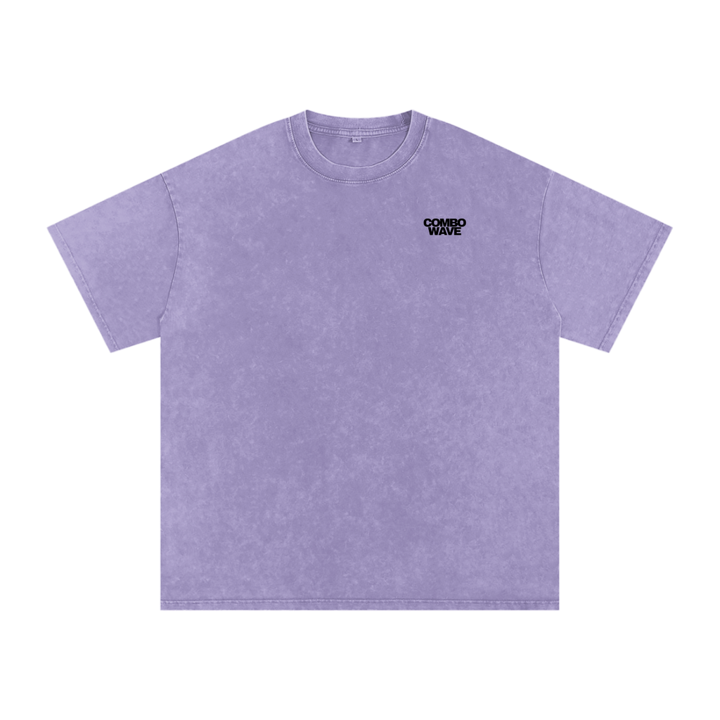 Combo Wave - Snow Washed Oversized Cotton T-Shirt