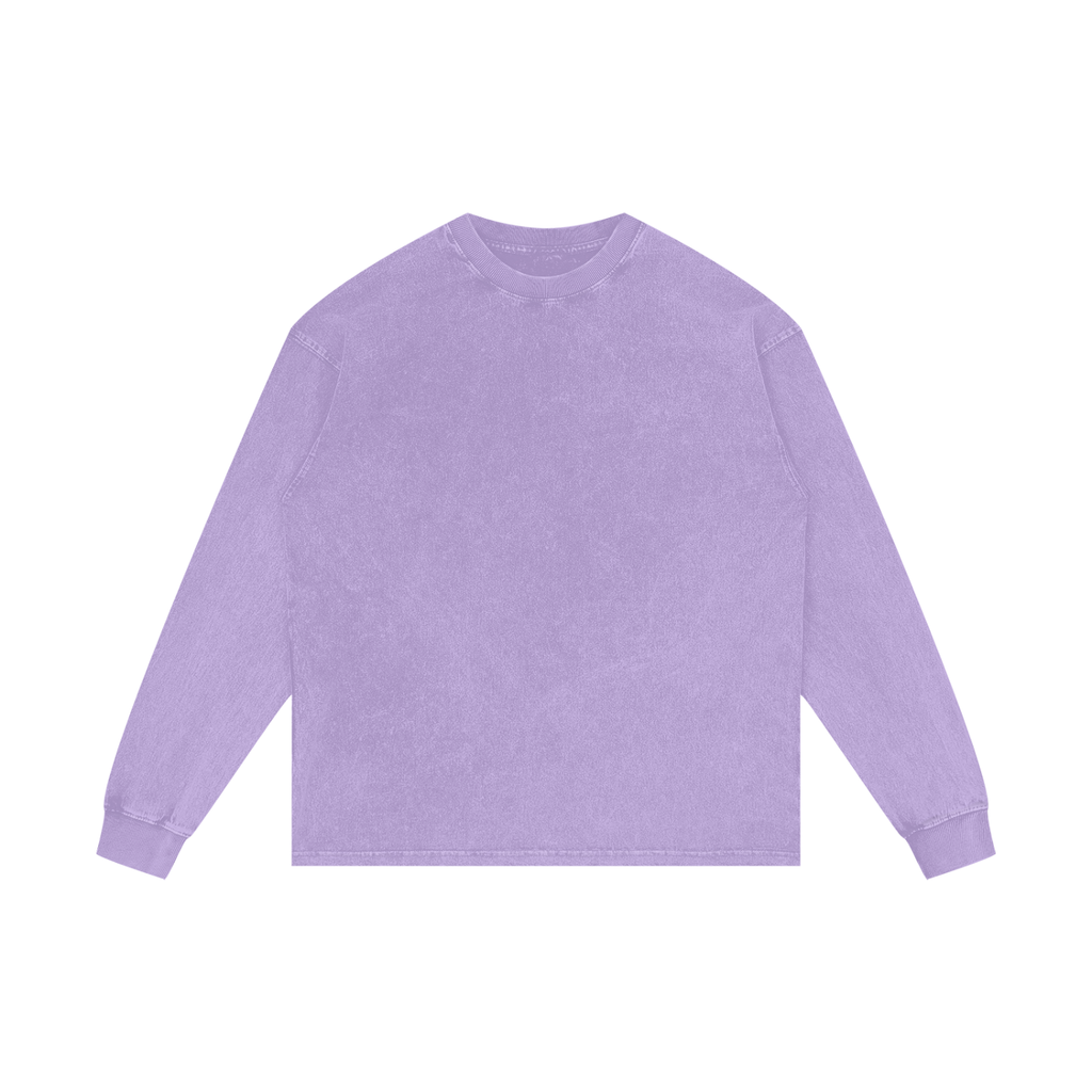 BLANK Acid Wash Oversize Long Sleeve T-Shirt