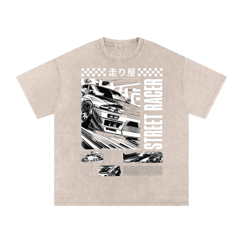 Street racer Acid Wash Oversize T-Shirt