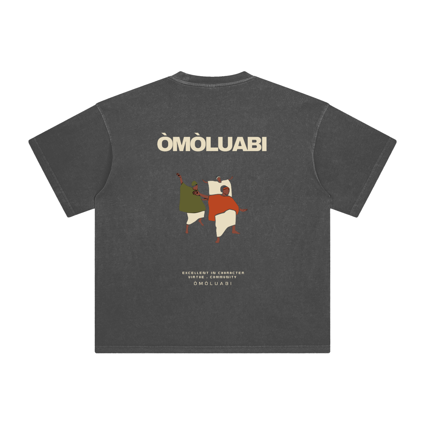 ÒMÒLUABI Enzyme Washed T-Shirt
