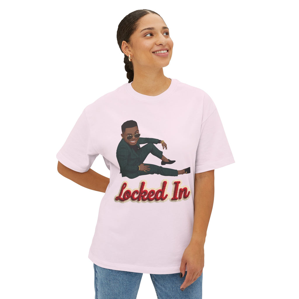Locked In T‑Shirt By Ini — Motivational Graphic Tee with 'Locked In' Text