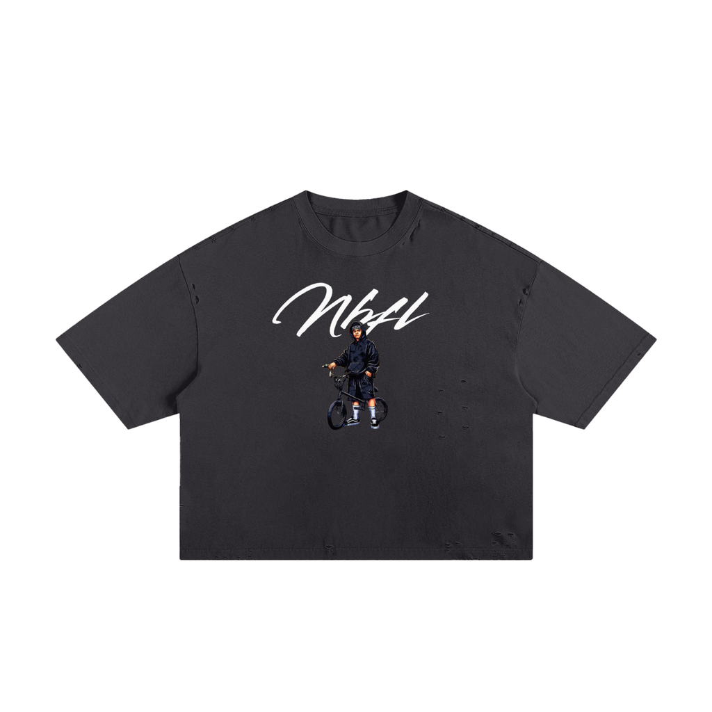 Street rider Classic Frayed Boxy Tee