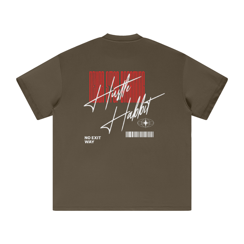 NO EXIT WAY Heavyweight Earth Tone T-Shirt