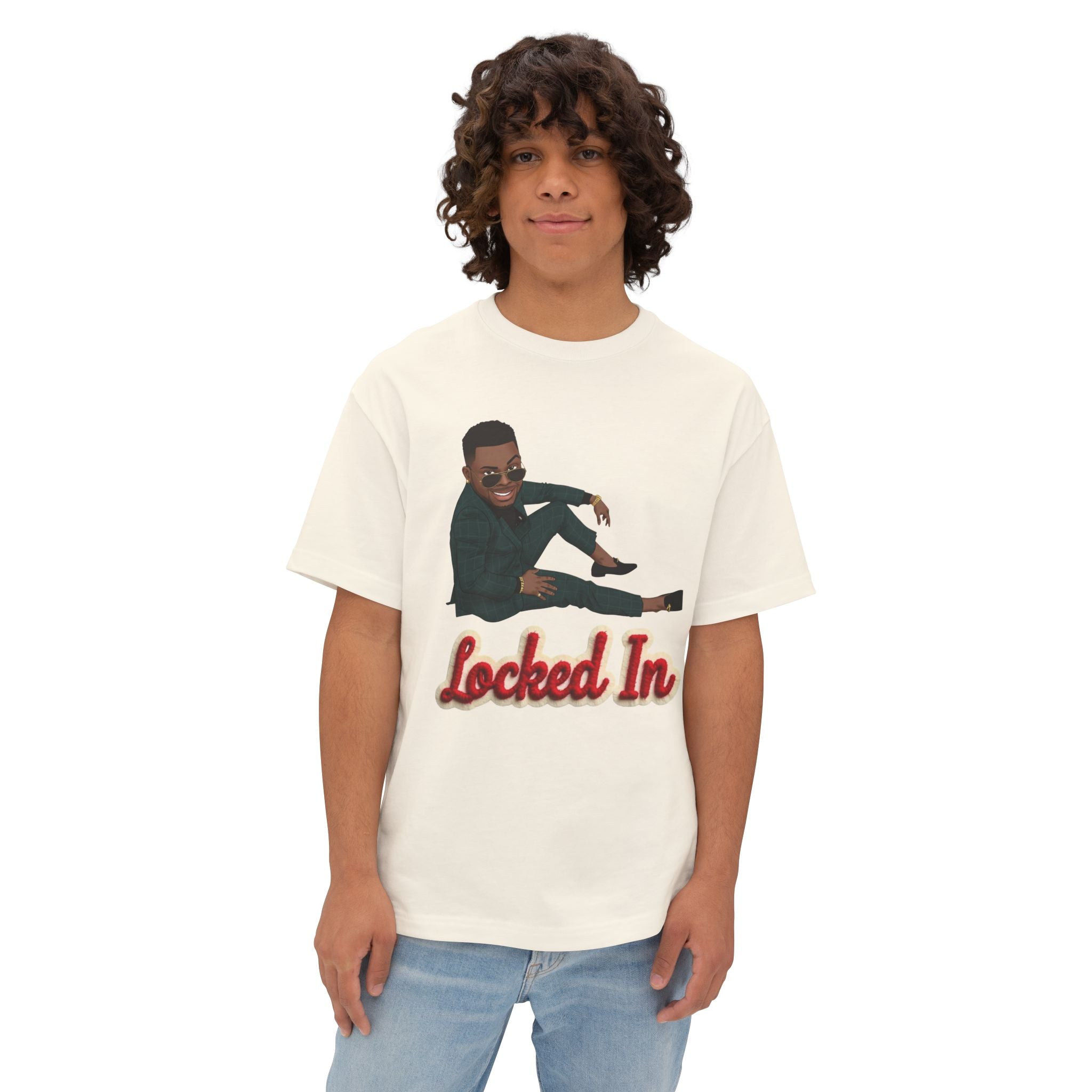 Locked In T‑Shirt By Ini — Motivational Graphic Tee with 'Locked In' Text