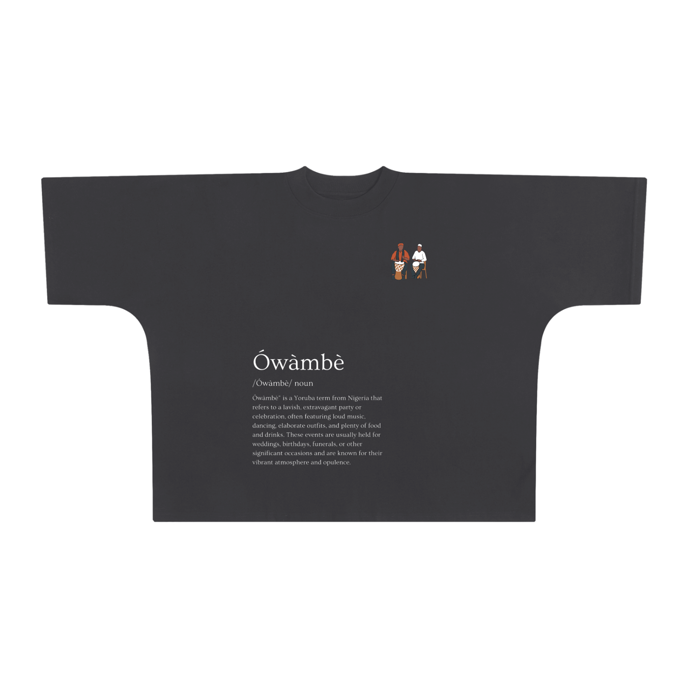 Ówàmè - Oversize One-piece Pattern Cut Boxy Tee