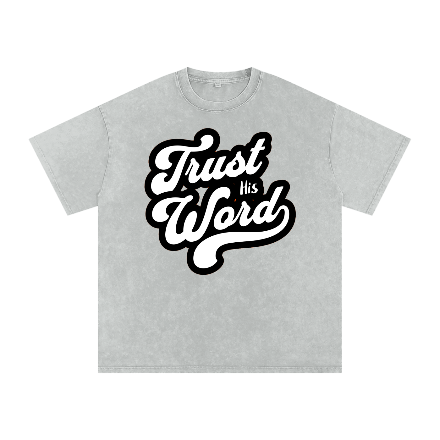 Trust his word Acid Wash Oversize T-Shirt