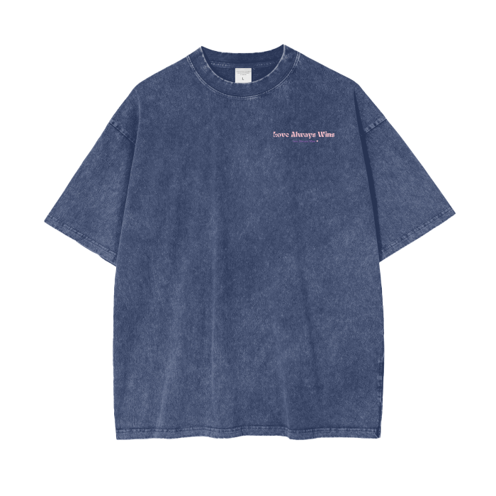 XOXO Acid Wash Oversize T-Shirt