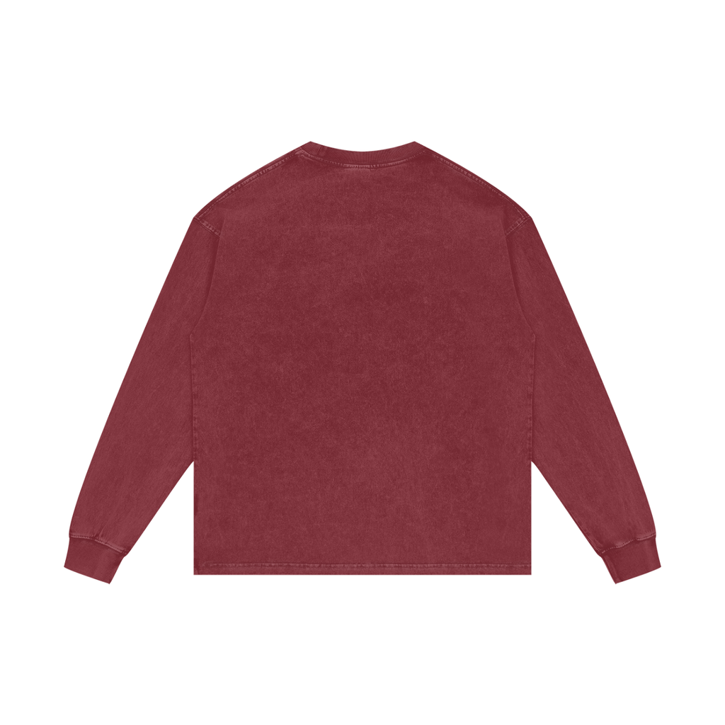 BLANK Acid Wash Oversize Long Sleeve T-Shirt