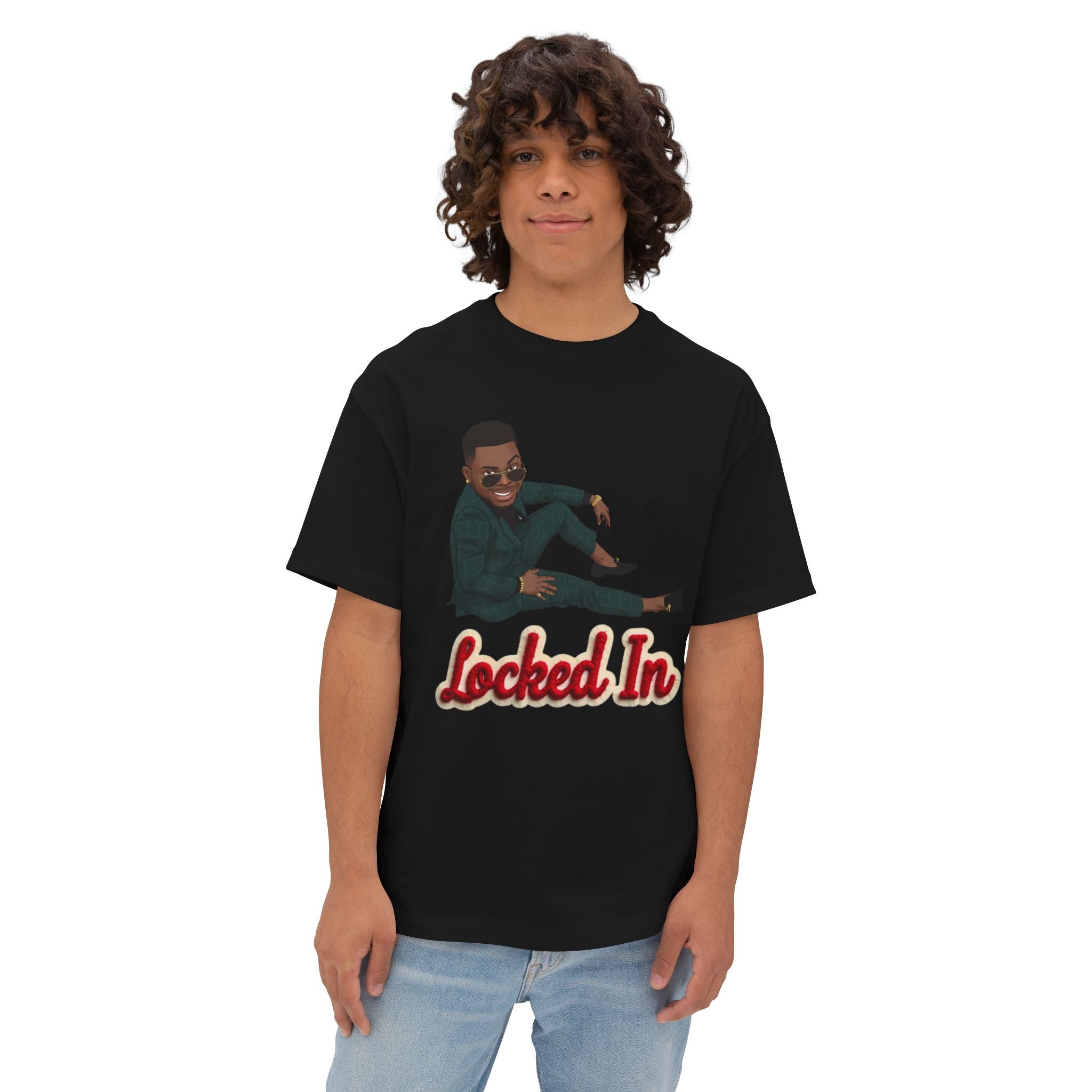 Locked In T‑Shirt By Ini — Motivational Graphic Tee with 'Locked In' Text