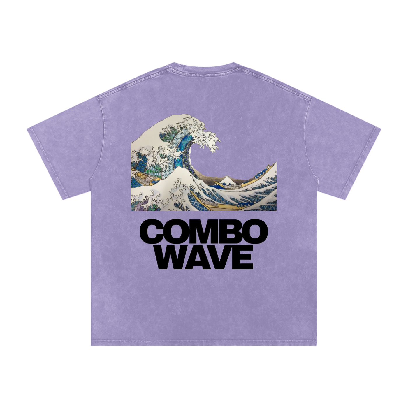 Combo Wave - Snow Washed Oversized Cotton T-Shirt