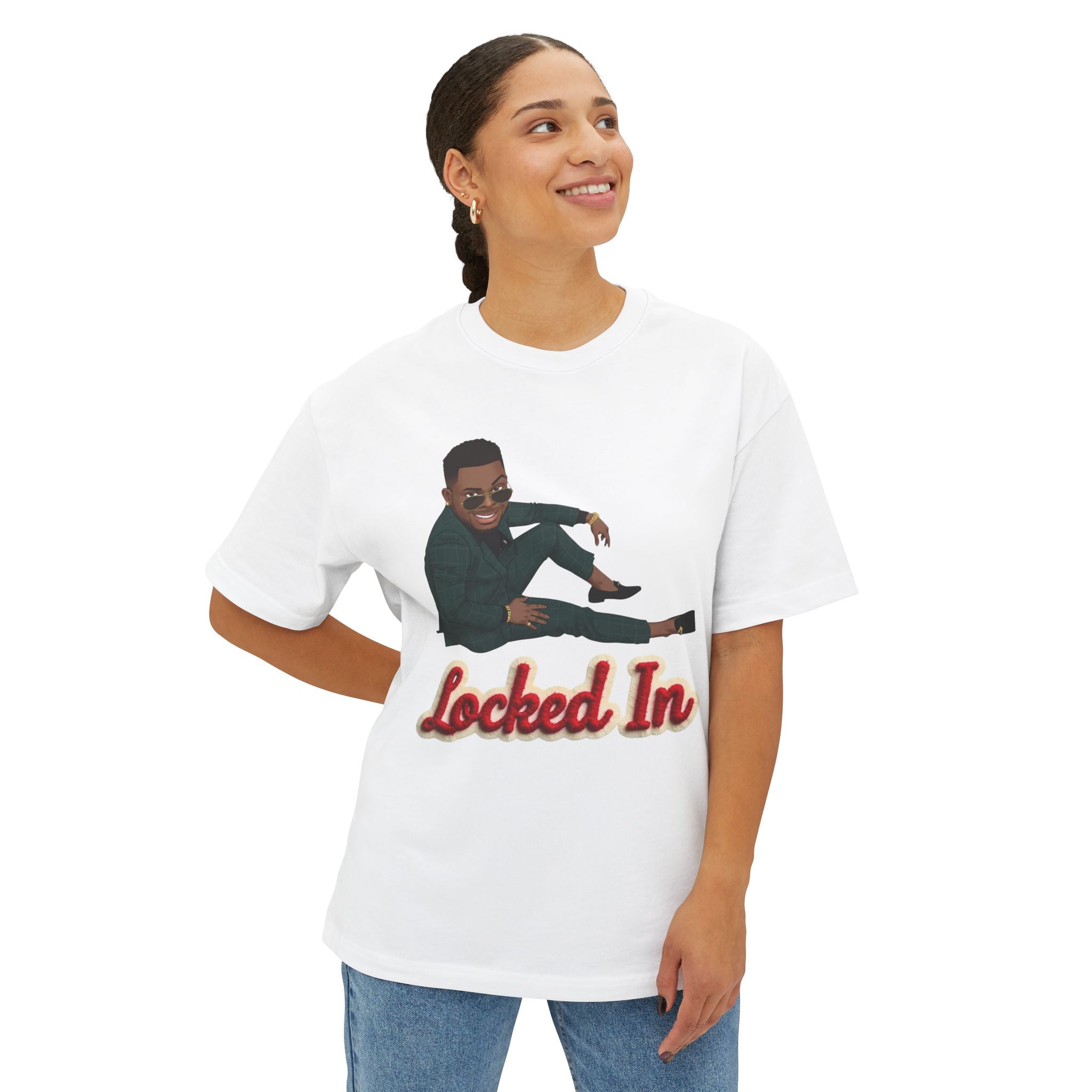Locked In T‑Shirt By Ini — Motivational Graphic Tee with 'Locked In' Text