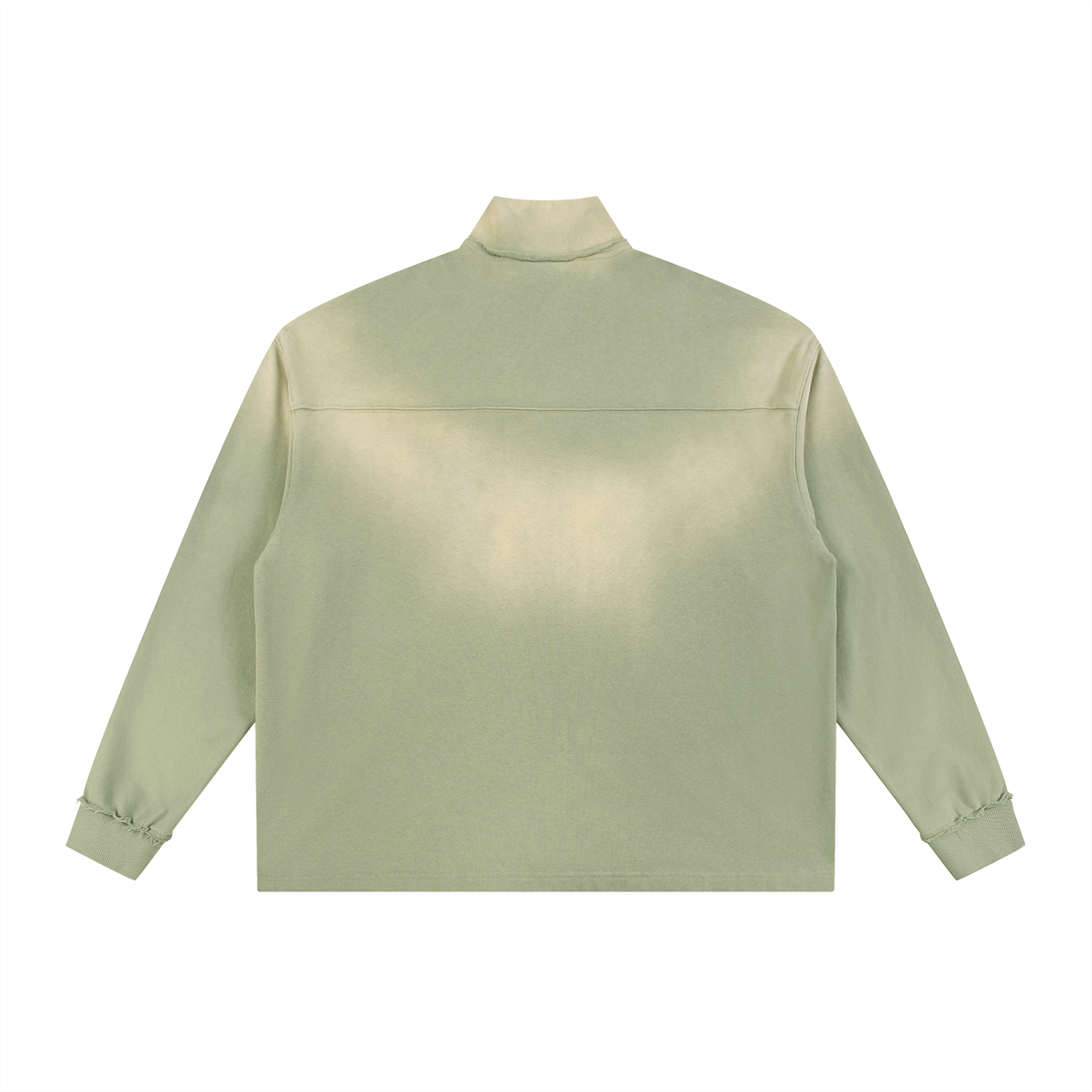 nbfl Sun Fade Raw Edge Quarter-Zip Sweatshirt