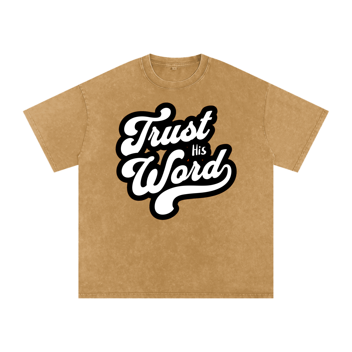 Trust his word Acid Wash Oversize T-Shirt