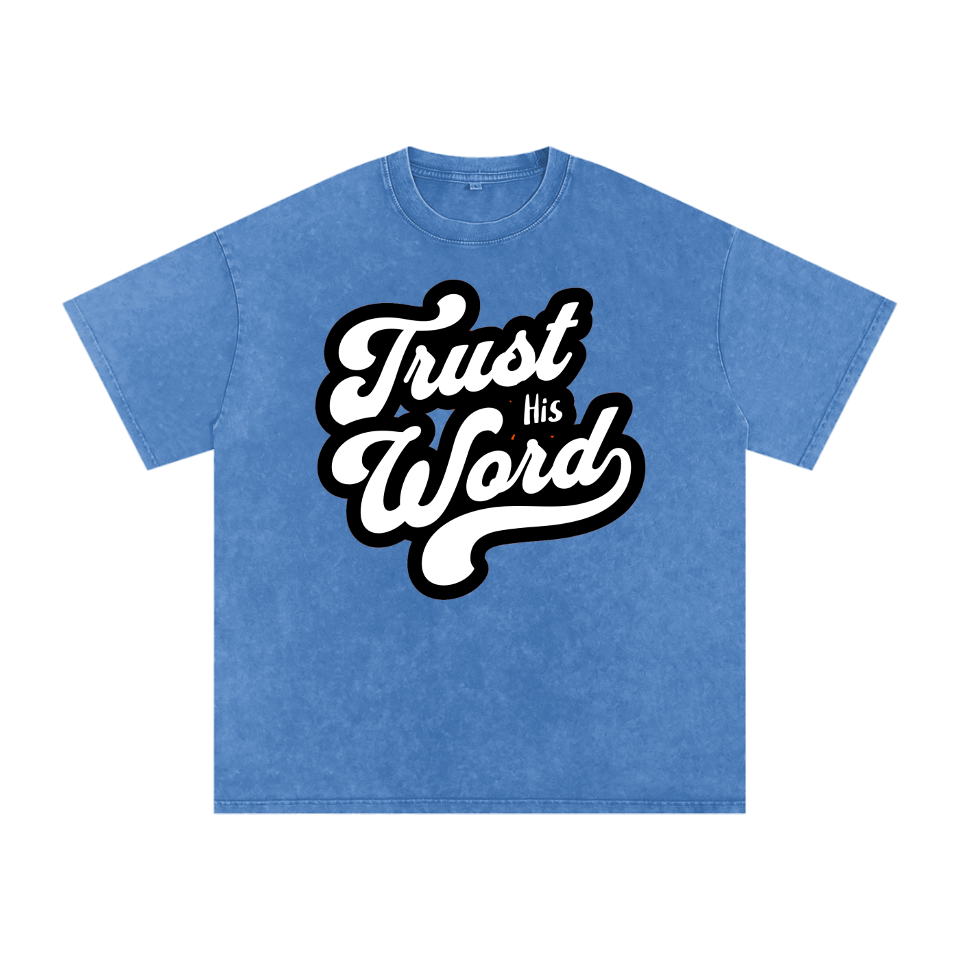 Trust his word Acid Wash Oversize T-Shirt