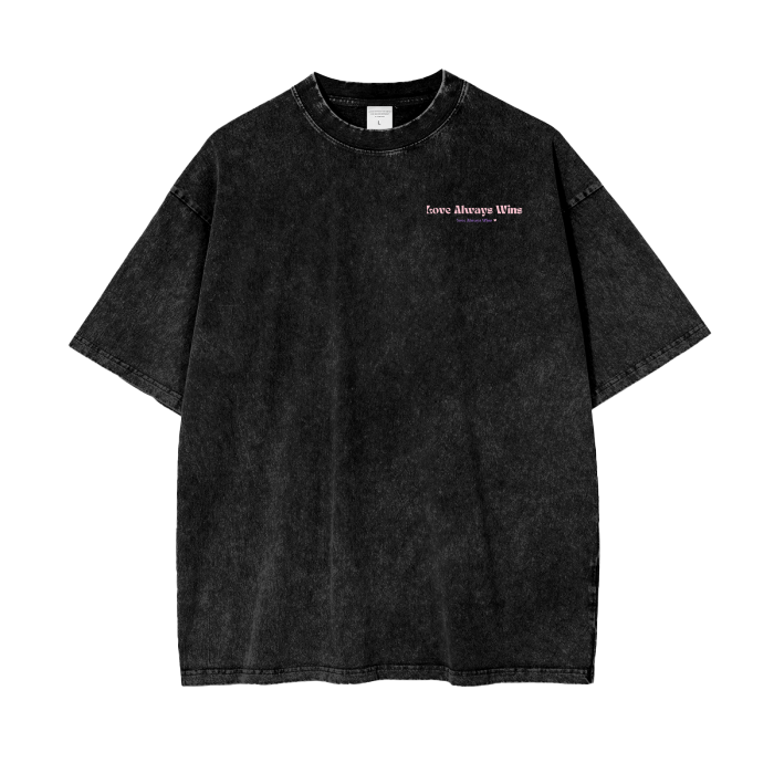 XOXO Acid Wash Oversize T-Shirt