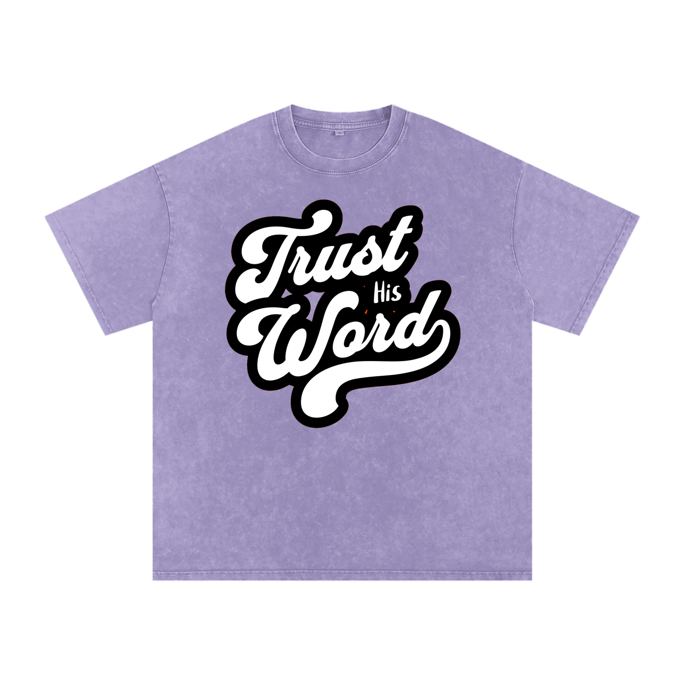 Trust his word Acid Wash Oversize T-Shirt